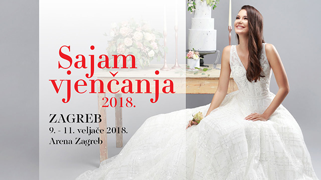 20. Sajam vjenčanja od 9. do 11. veljače 2018. u Areni Zagreb